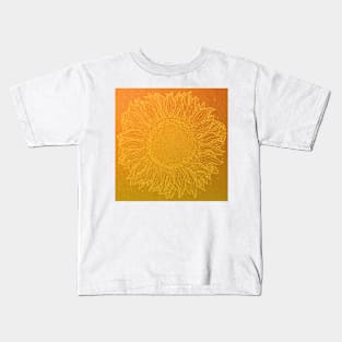 Tangerine Dream Sunflower Kids T-Shirt